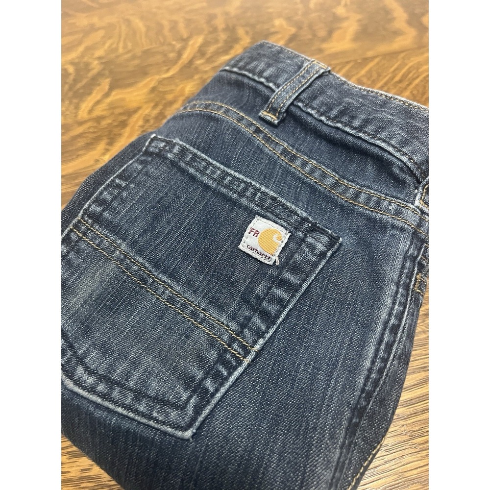 Carhartt FR Jeans Womens 2 Regular Flame Resistant Straight Leg Work Denim